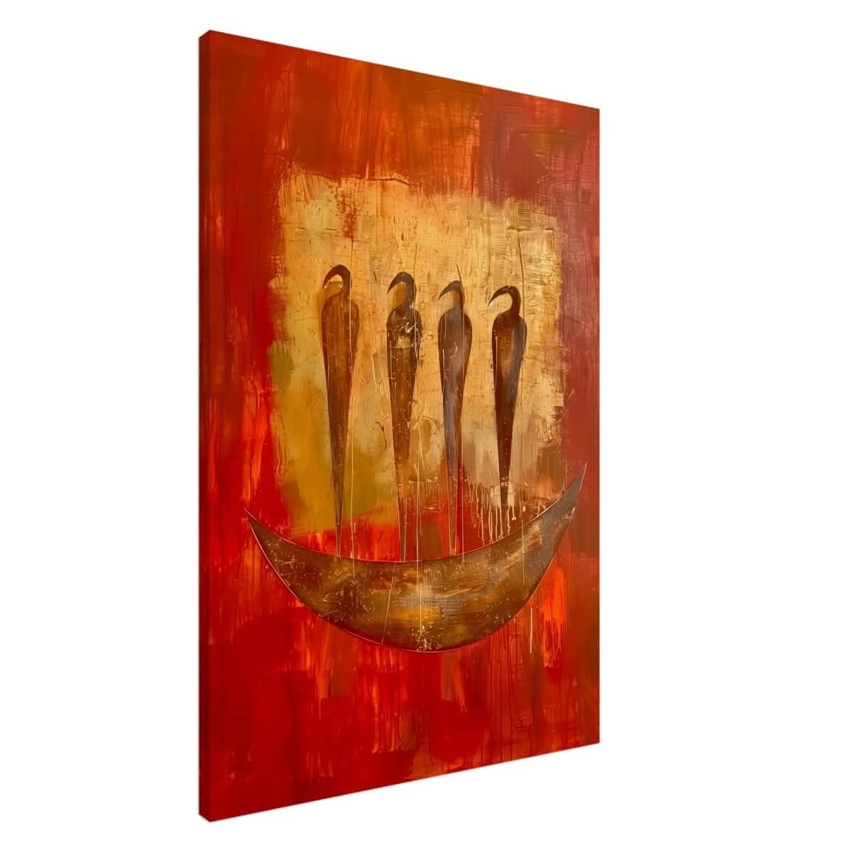 Da Vinci Abstract Wall art Print | Ancient Africa - Canvas - 70x100 cm / 28x40″ - Slim