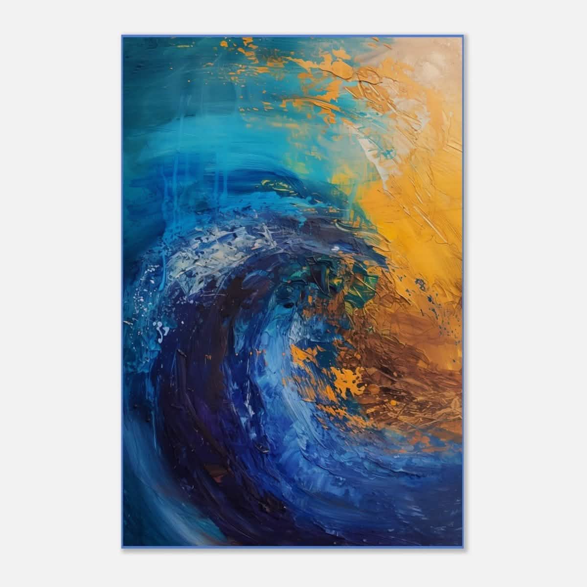 Da Vinci Abstract Wall art Print | Color Waves - Wood Prints - 60x90 cm / 24x36″ -