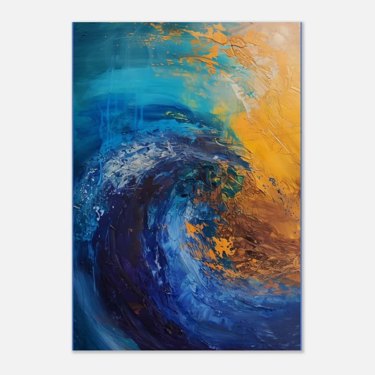Da Vinci Abstract Wall art Print | Color Waves - Wood Prints - 70x100 cm / 28x40″ -