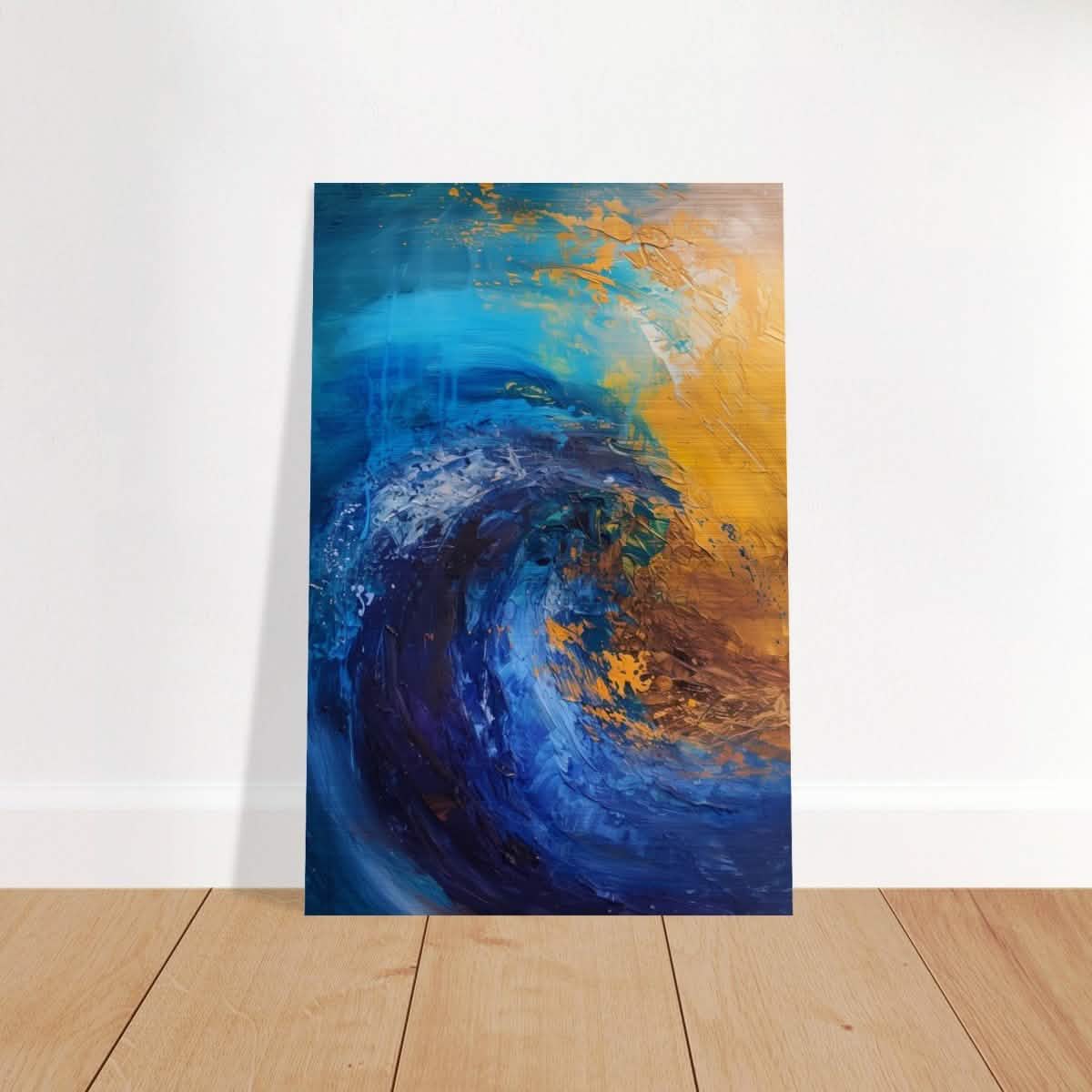 Da Vinci Abstract Wall art Print | Color Waves - Brushed Aluminum Print - 30x45 cm / 12x18″ -