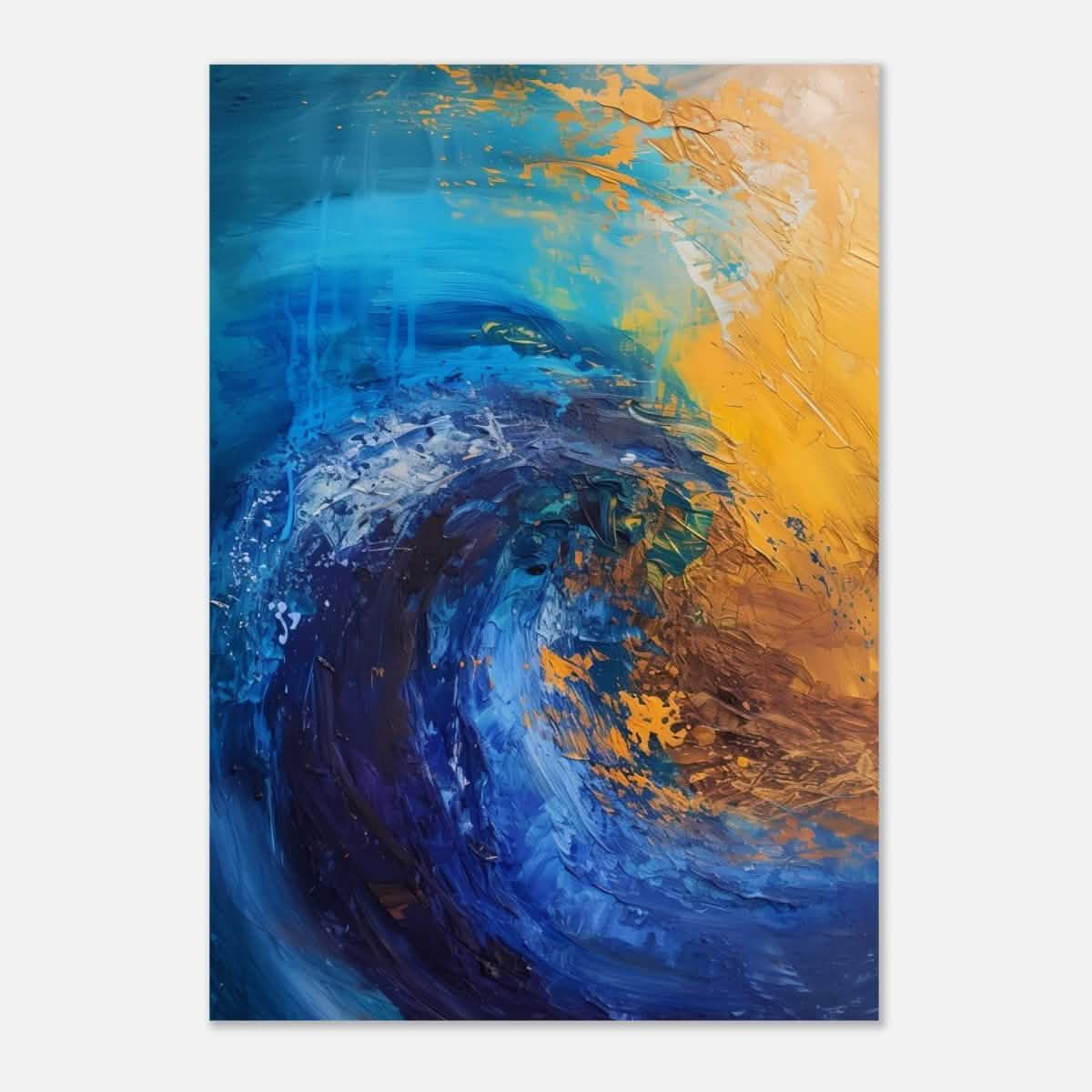 Da Vinci Abstract Wall art Print | Color Waves - Aluminum Print - 70x100 cm / 28x40″ -