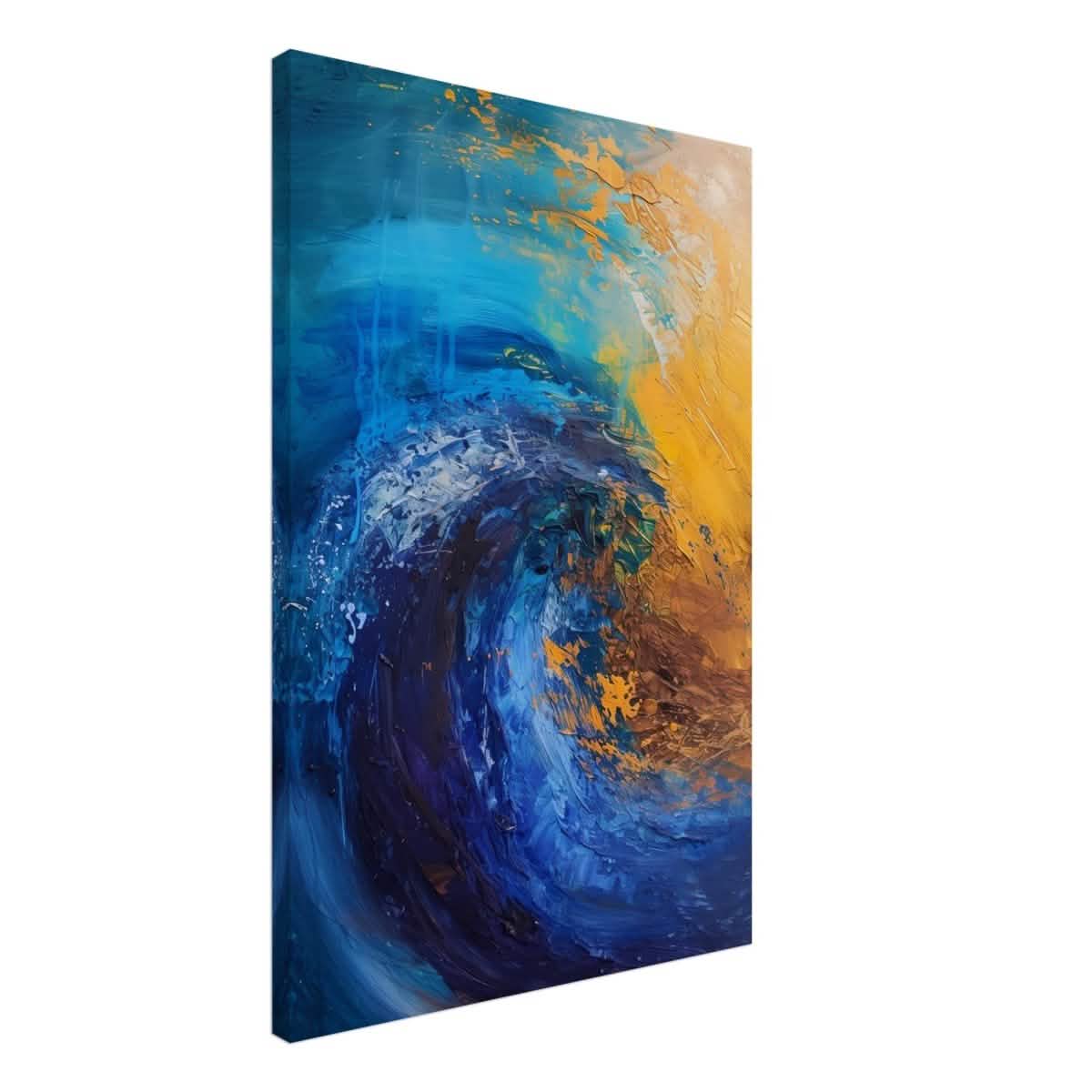 Da Vinci Abstract Wall art Print | Color Waves - Canvas - 50x75 cm / 20x30″ -