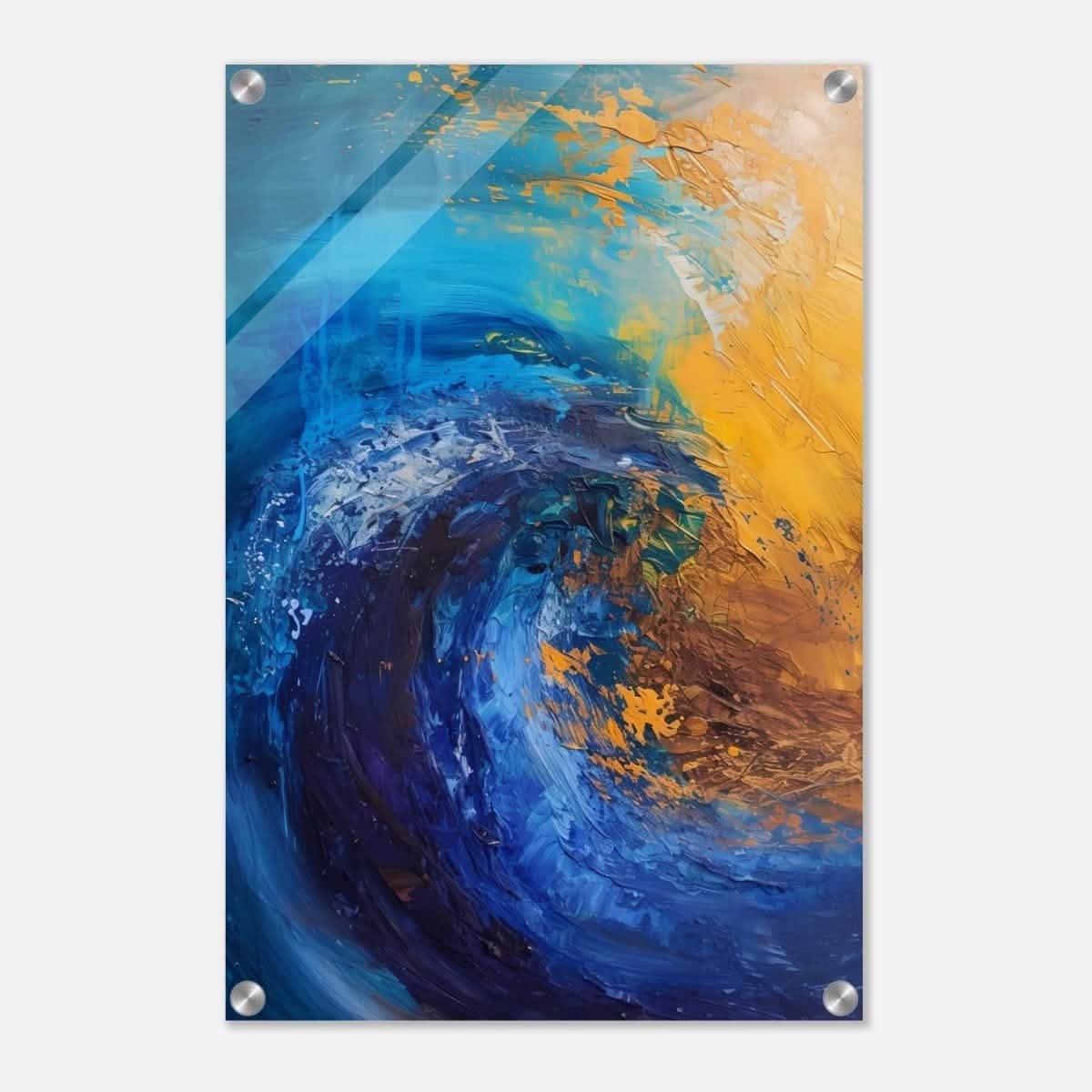 Da Vinci Abstract Wall art Print | Color Waves - Acrylic Print - 40x60 cm / 16x24″ -