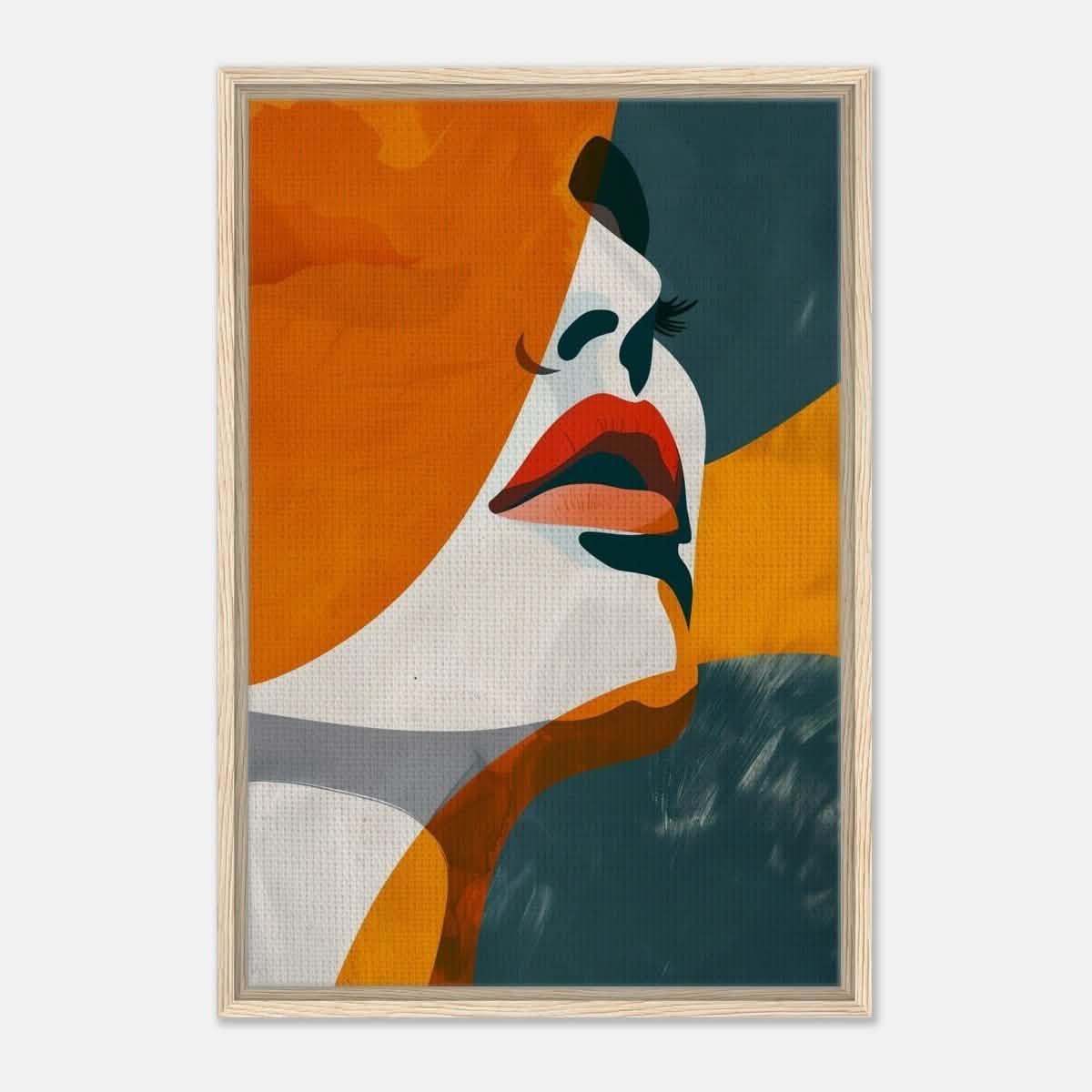 Da Vinci Abstract Wall art Print | Eclectic Expressions - Framed Canvas - 50x75 cm / 20x30″ - Wood frame