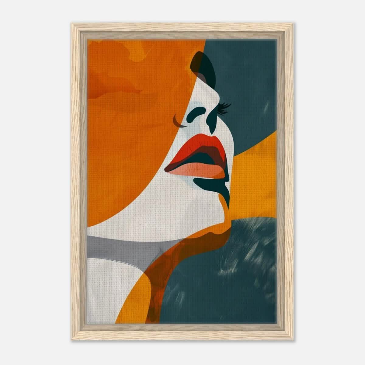 Da Vinci Abstract Wall art Print | Eclectic Expressions - Framed Canvas - 30x45 cm / 12x18″ - Wood frame