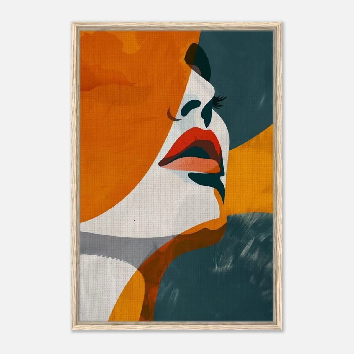 Da Vinci Abstract Wall art Print | Eclectic Expressions - Framed Canvas - 60x90 cm / 24x36″ - Wood frame