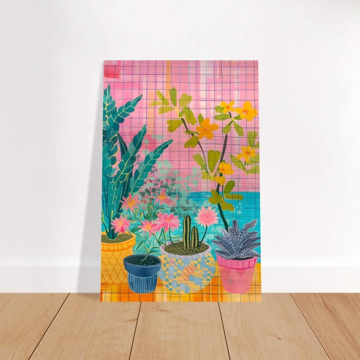 Da Vinci Abstract wall art Print | Floral - Brushed Aluminum Print - 40x60 cm / 16x24″ -