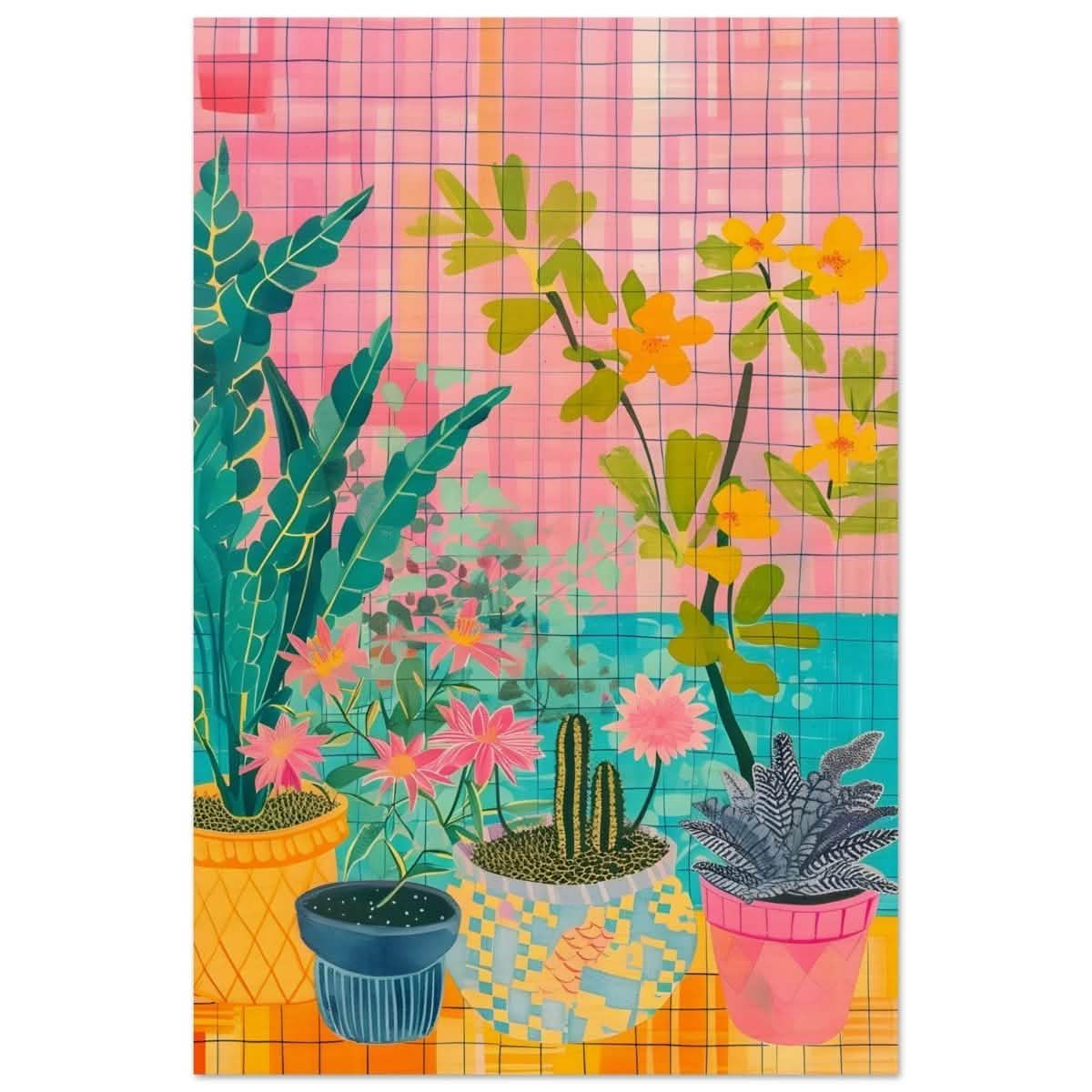 Da Vinci Abstract wall art Print | Floral - Wood Prints - 50x75 cm / 20x30″ -