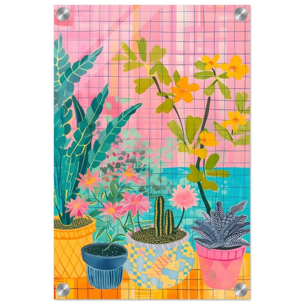 Da Vinci Abstract wall art Print | Floral - Acrylic Print - 30x45 cm / 12x18″ -