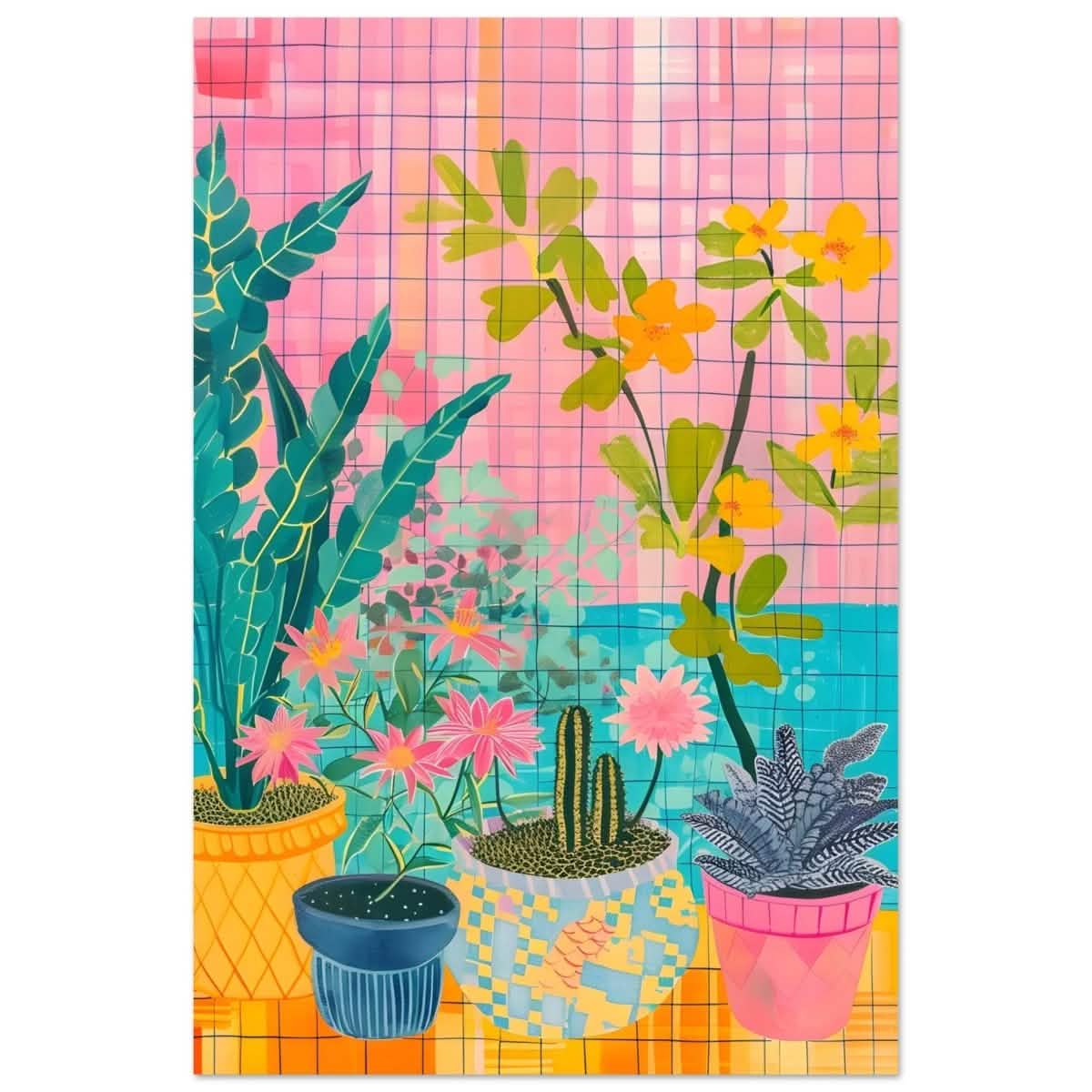 Da Vinci Abstract wall art Print | Floral - Aluminum Print - 40x60 cm / 16x24″ -