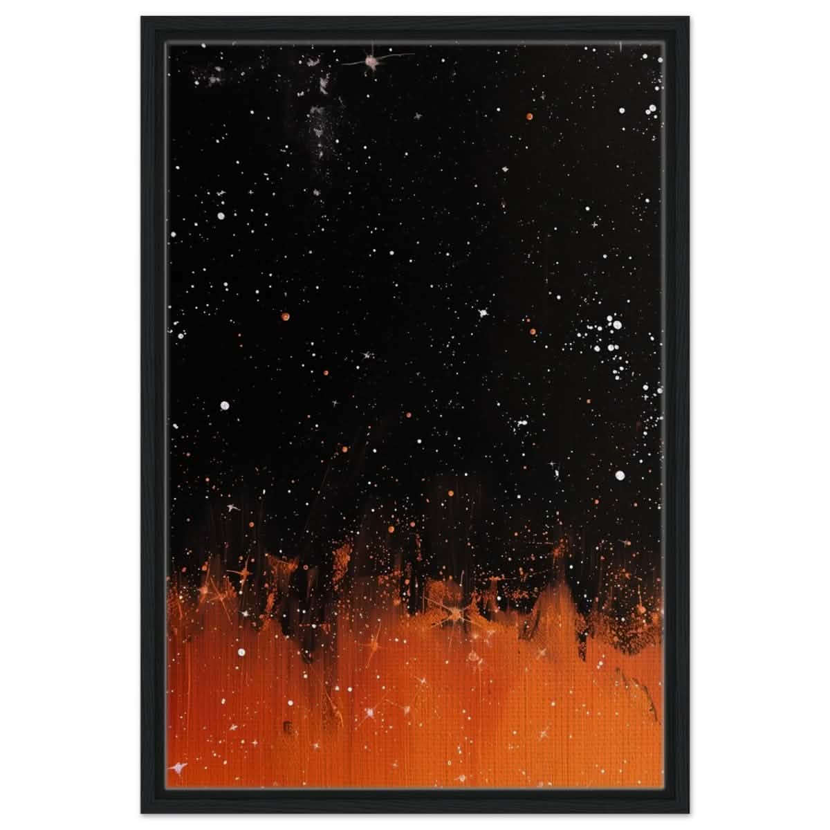 Da Vinci Abstract Wall art Print - Framed Canvas - 50x75 cm / 20x30″ - Black frame