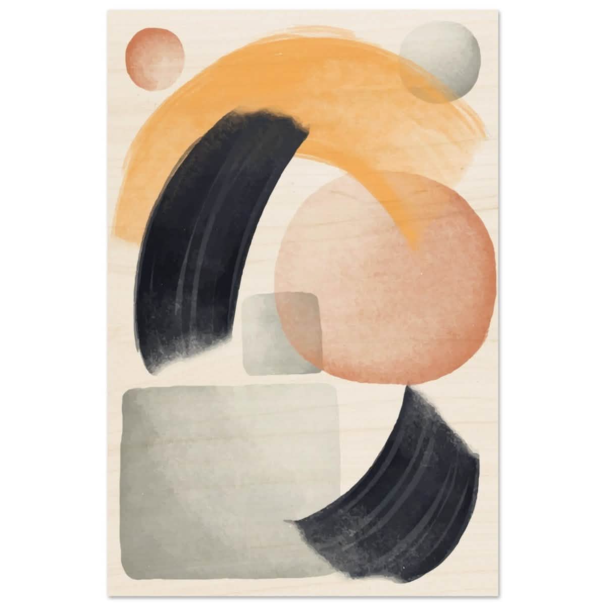 Da Vinci Abstract Wall art Print - Wood Prints - 40x60 cm / 16x24″ -