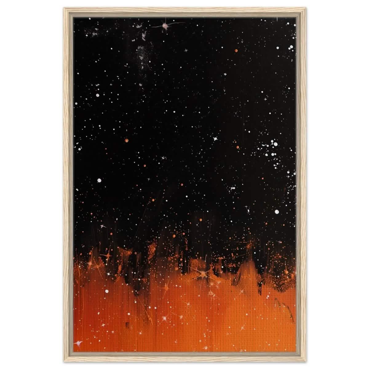 Da Vinci Abstract Wall art Print - Framed Canvas - 60x90 cm / 24x36″ - Wood frame