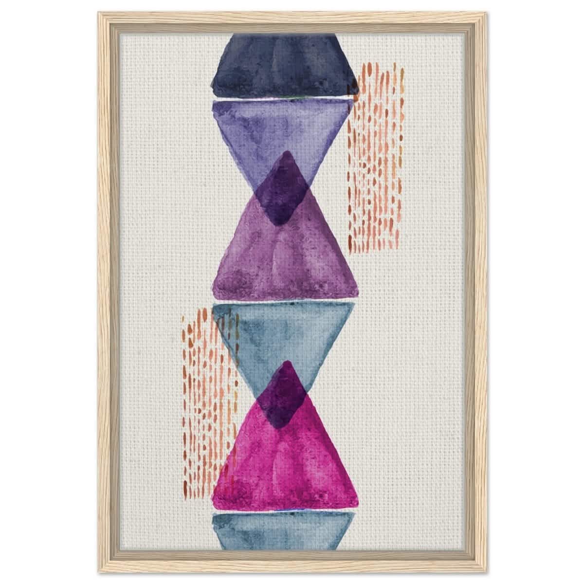 Da Vinci Abstract Wall art Print - Framed Canvas - 40x60 cm / 16x24″ - Wood frame