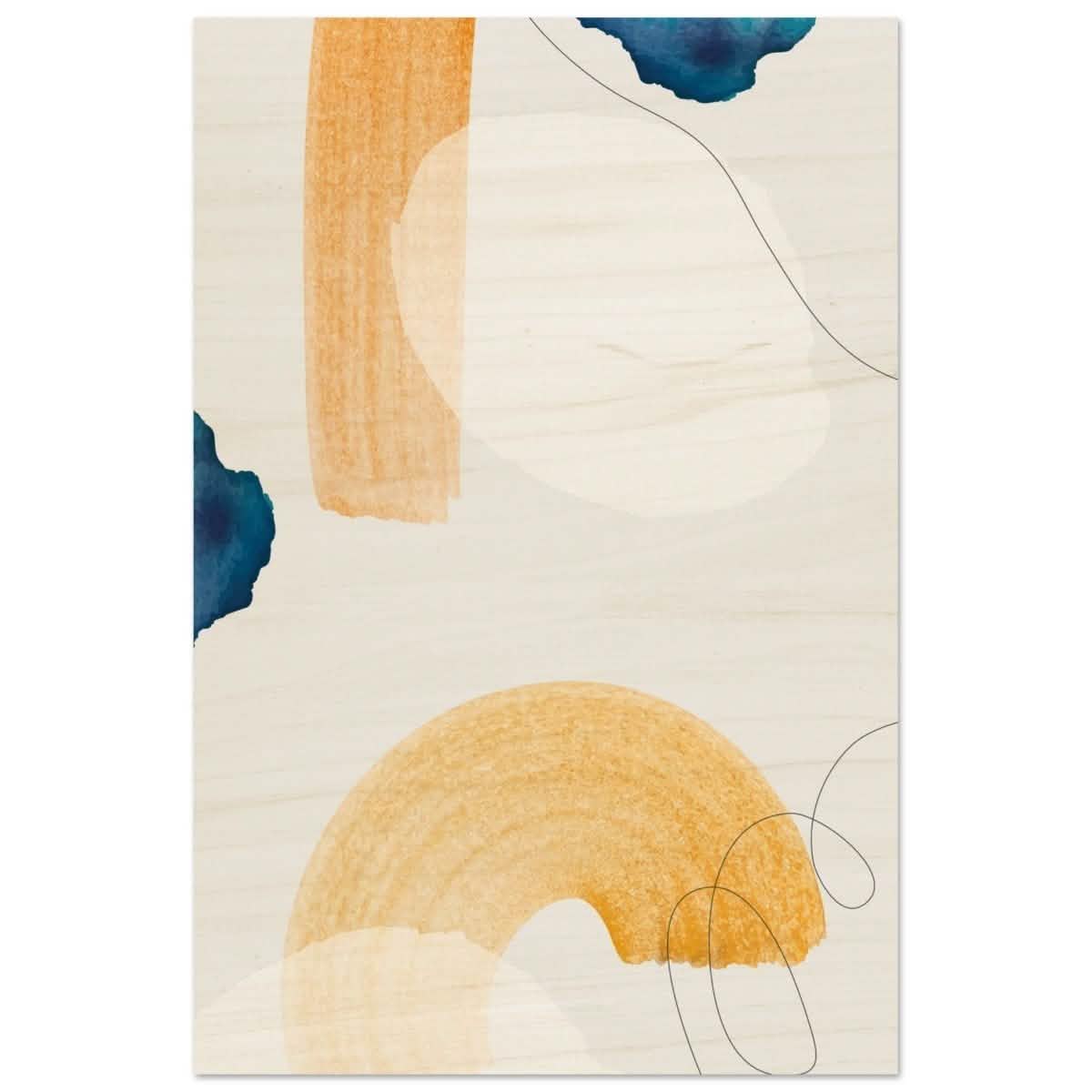 Da Vinci Abstract Wall art Print - Wood Prints - 30x45 cm / 12x18″ -