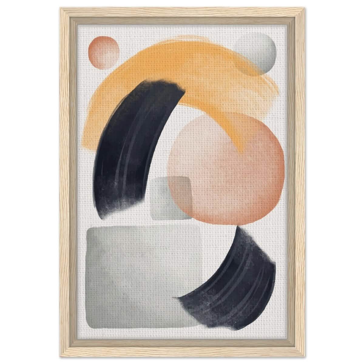 Da Vinci Abstract Wall art Print - Framed Canvas - 30x45 cm / 12x18″ - Wood frame