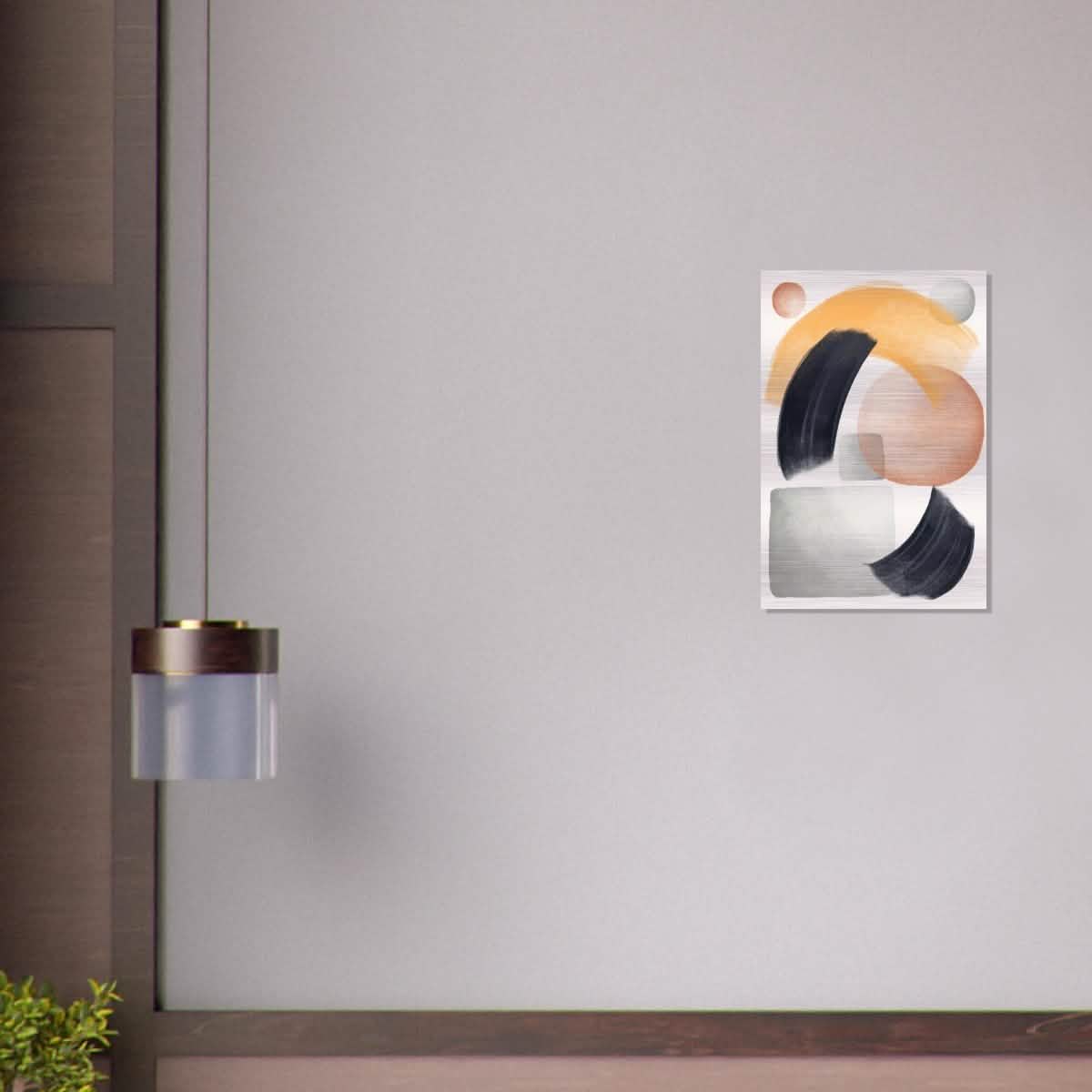 Da Vinci Abstract Wall art Print - Brushed Aluminum Print - 40x60 cm / 16x24″ -