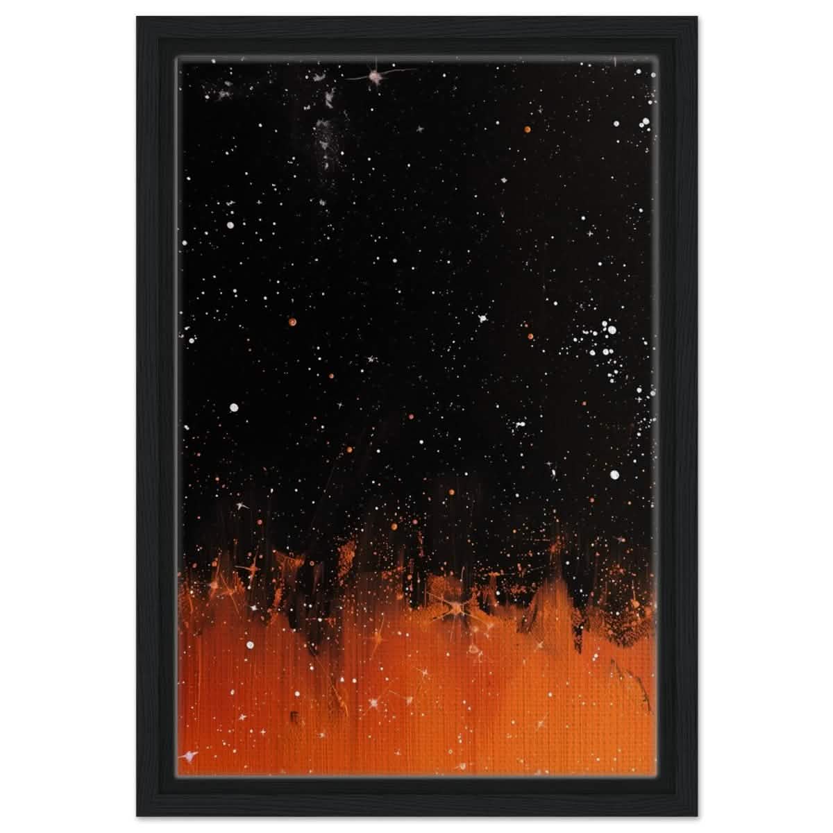 Da Vinci Abstract Wall art Print - Framed Canvas - 30x45 cm / 12x18″ - Black frame
