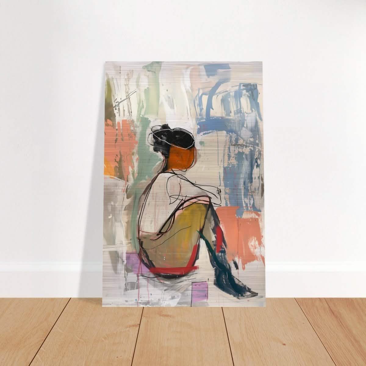 Da Vinci Abstract wall art print - Brushed Aluminum Print - 50x75 cm / 20x30″ -