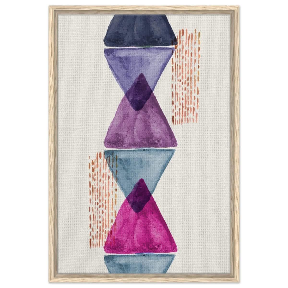 Da Vinci Abstract Wall art Print - Framed Canvas - 50x75 cm / 20x30″ - Wood frame