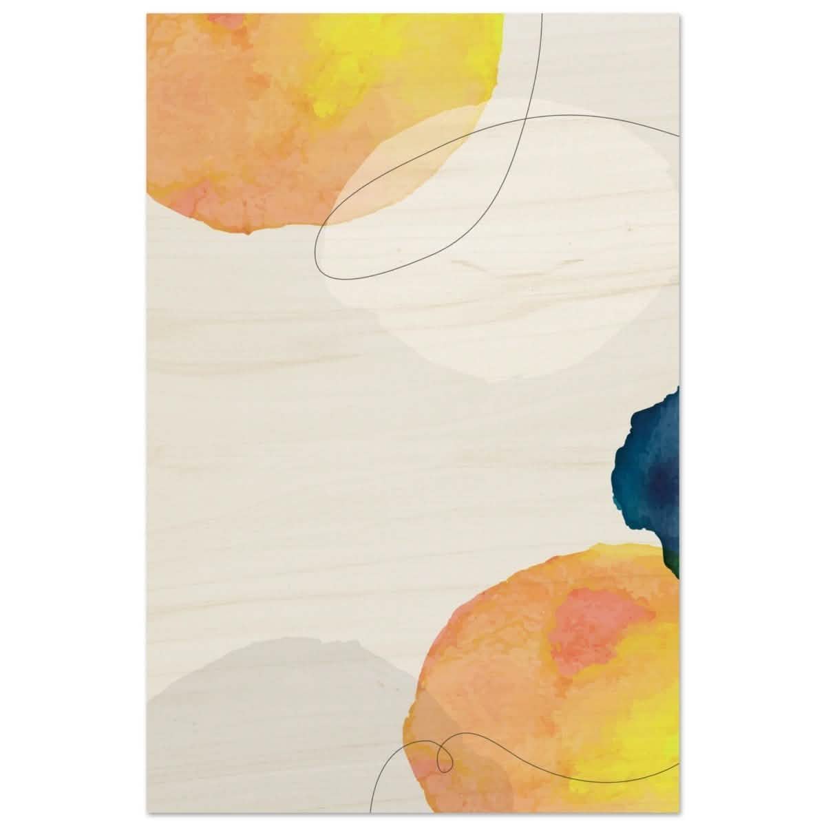 Da Vinci Abstract Wall art Print - Wood Prints - 60x90 cm / 24x36″ -