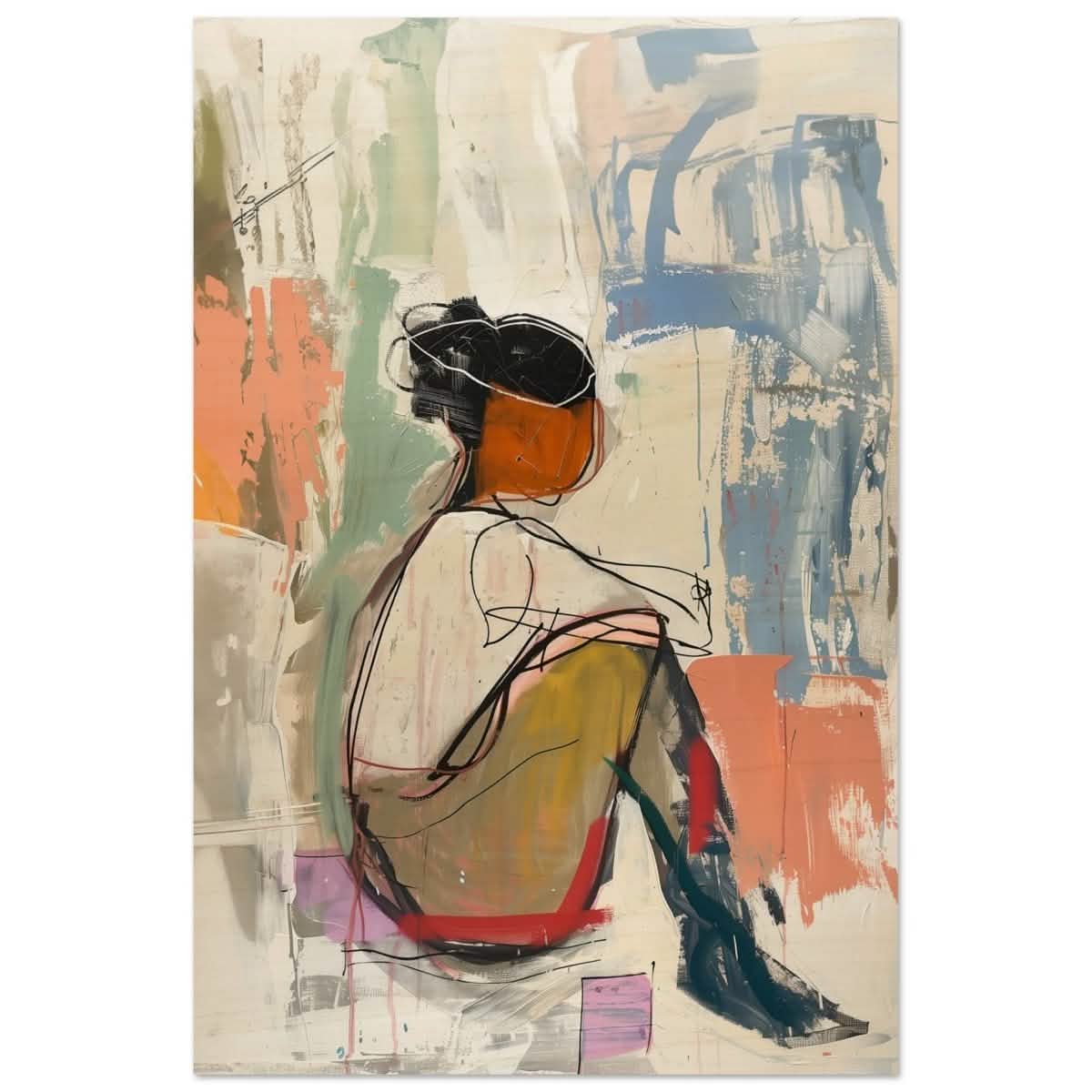 Da Vinci Abstract wall art print - Wood Prints - 40x60 cm / 16x24″ -