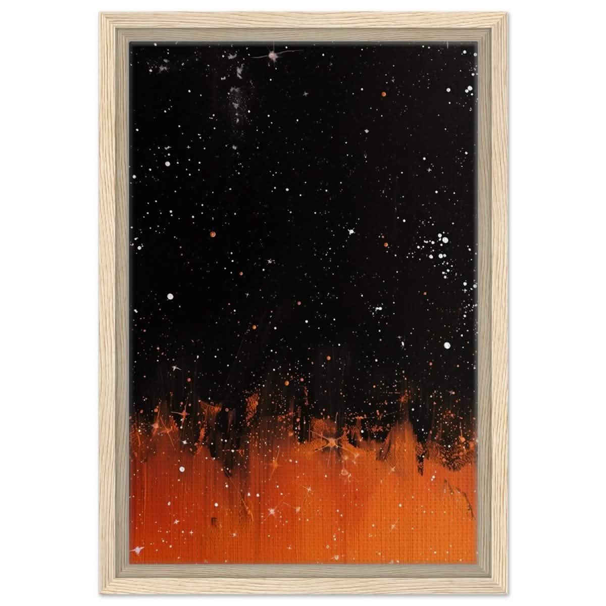 Da Vinci Abstract Wall art Print - Framed Canvas - 30x45 cm / 12x18″ - Wood frame