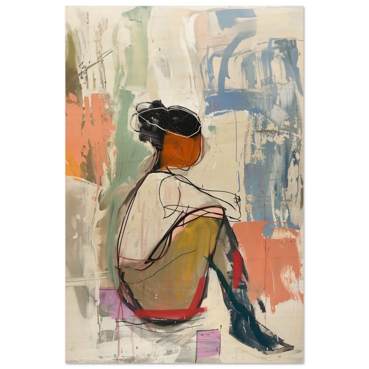 Da Vinci Abstract wall art print - Wood Prints - 30x45 cm / 12x18″ -