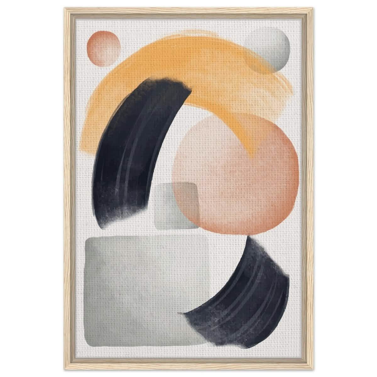 Da Vinci Abstract Wall art Print - Framed Canvas - 50x75 cm / 20x30″ - Wood frame