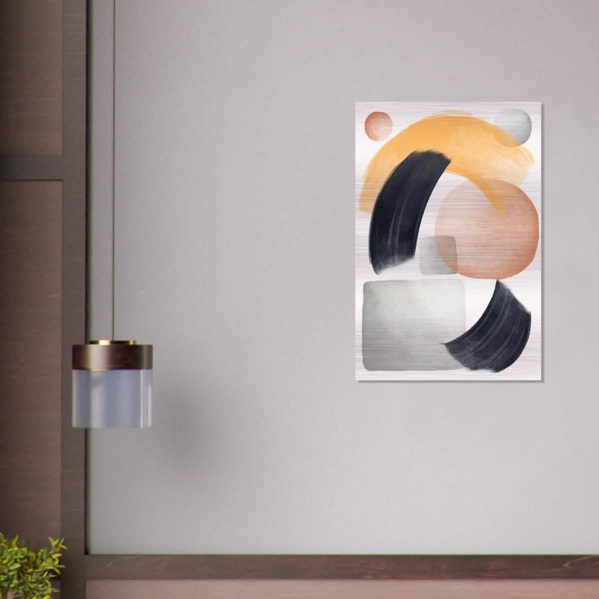 Da Vinci Abstract Wall art Print - Brushed Aluminum Print - 60x90 cm / 24x36″ -