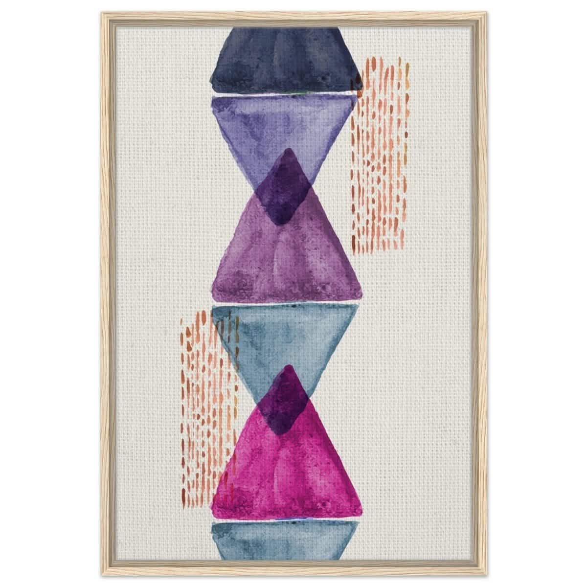 Da Vinci Abstract Wall art Print - Framed Canvas - 60x90 cm / 24x36″ - Wood frame