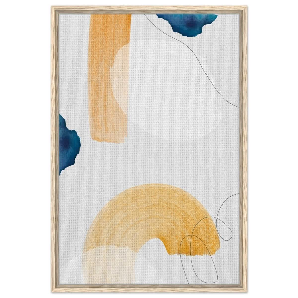 Da Vinci Abstract Wall art Print - Framed Canvas - 60x90 cm / 24x36″ - Wood frame