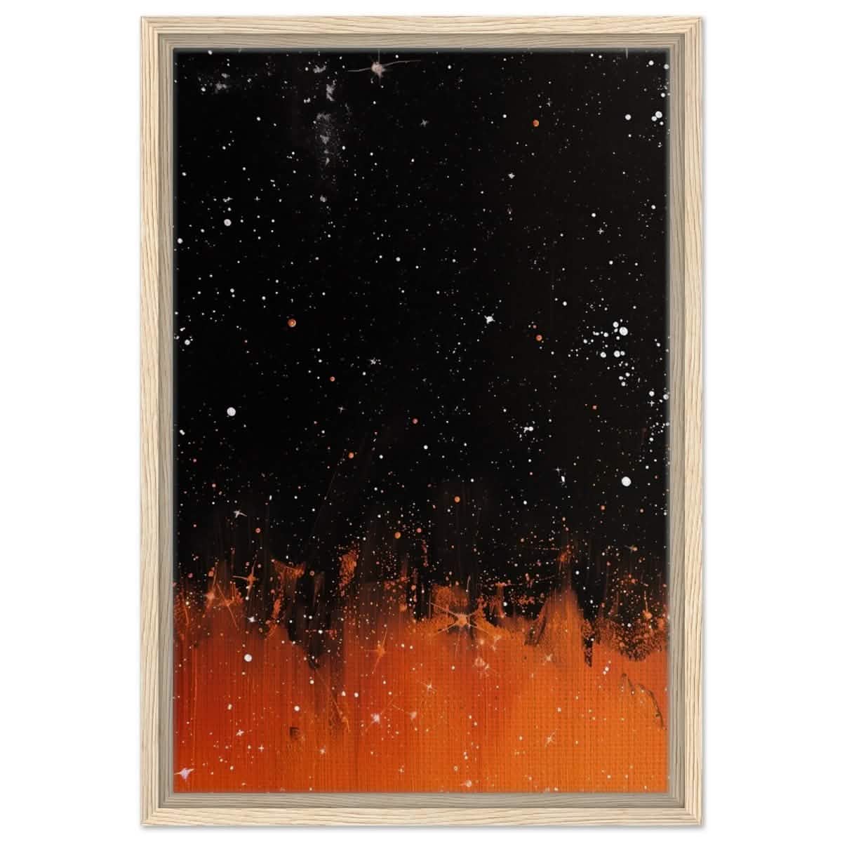 Da Vinci Abstract Wall art Print - Framed Canvas - 40x60 cm / 16x24″ - Wood frame