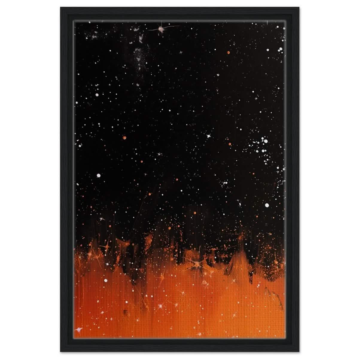 Da Vinci Abstract Wall art Print - Framed Canvas - 40x60 cm / 16x24″ - Black frame