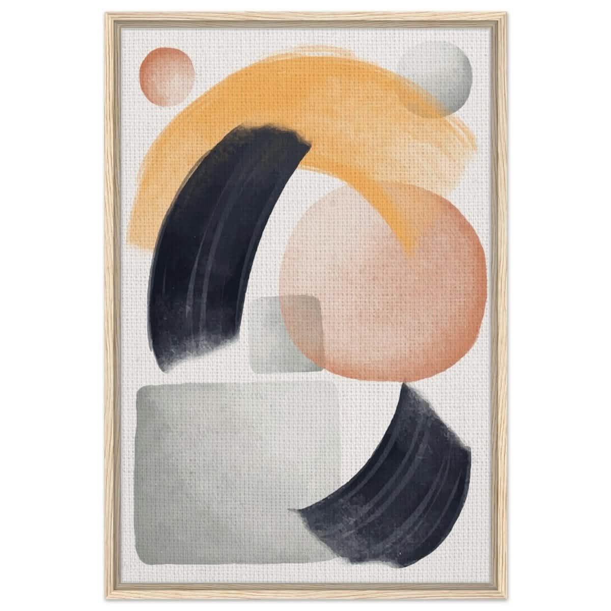 Da Vinci Abstract Wall art Print - Framed Canvas - 60x90 cm / 24x36″ - Wood frame