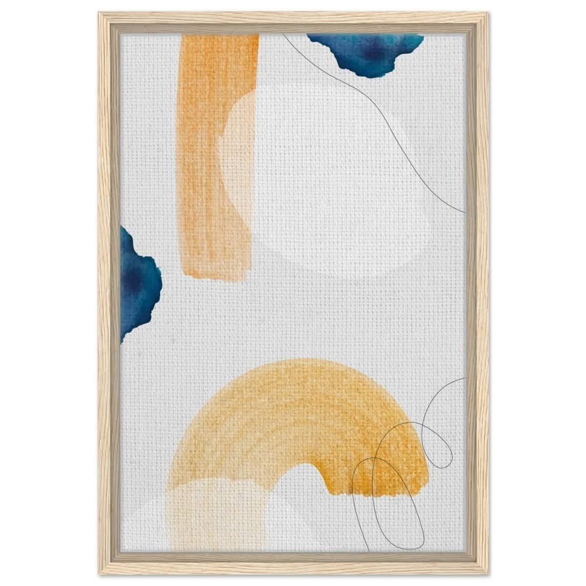 Da Vinci Abstract Wall art Print - Framed Canvas - 40x60 cm / 16x24″ - Wood frame