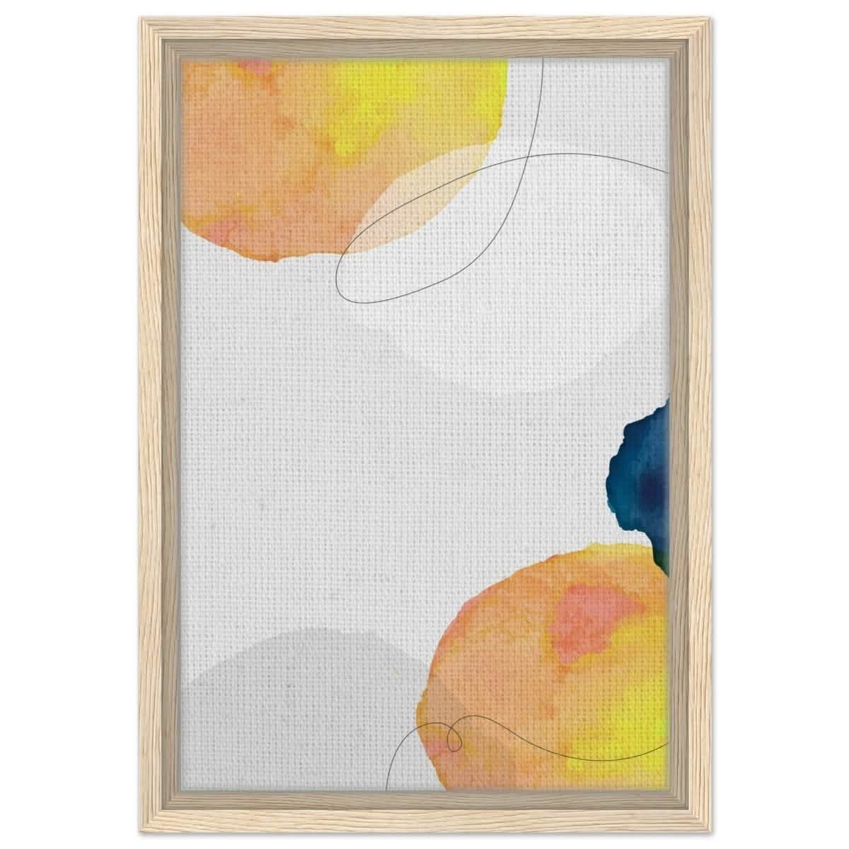 Da Vinci Abstract Wall art Print - Framed Canvas - 30x45 cm / 12x18″ - Wood frame