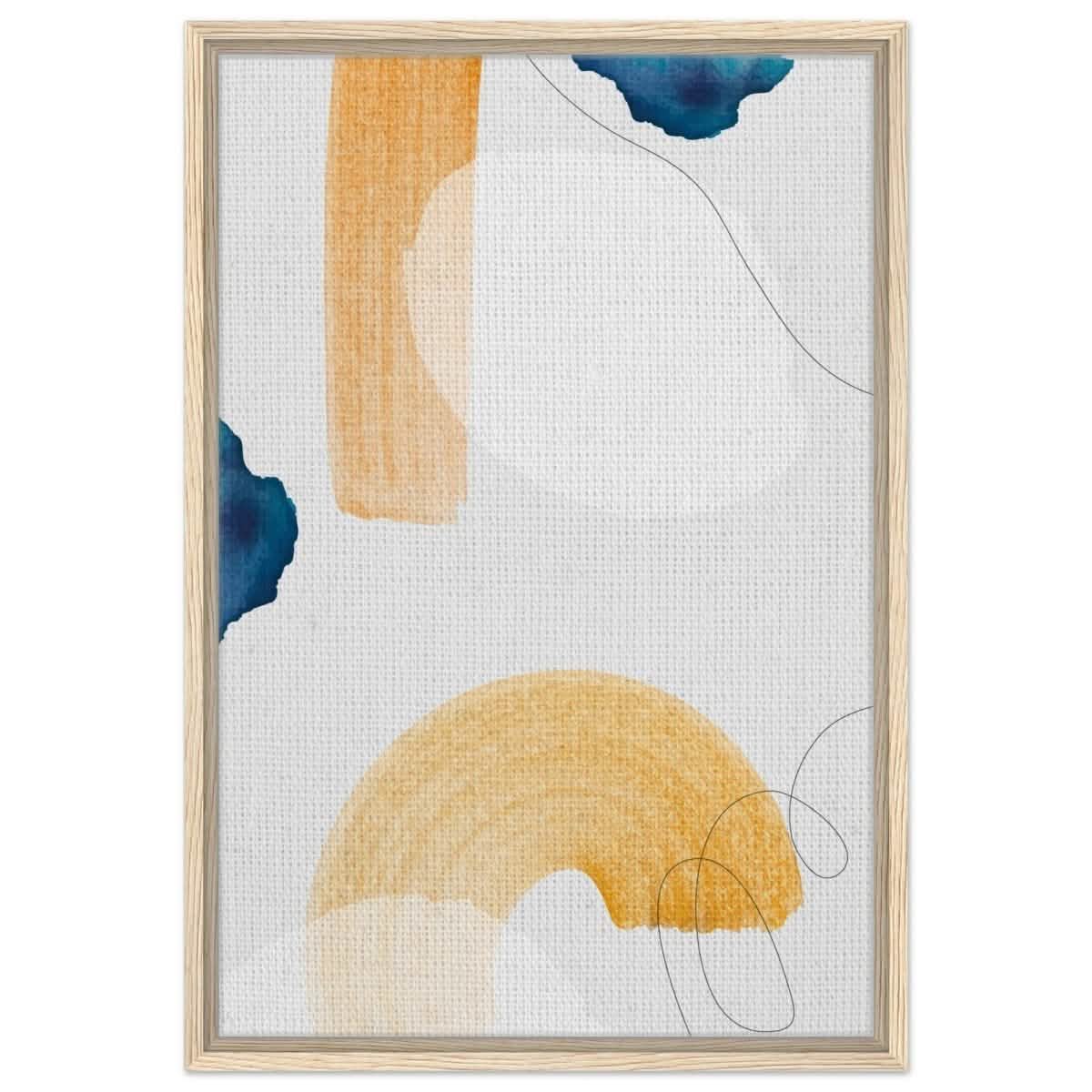 Da Vinci Abstract Wall art Print - Framed Canvas - 50x75 cm / 20x30″ - Wood frame
