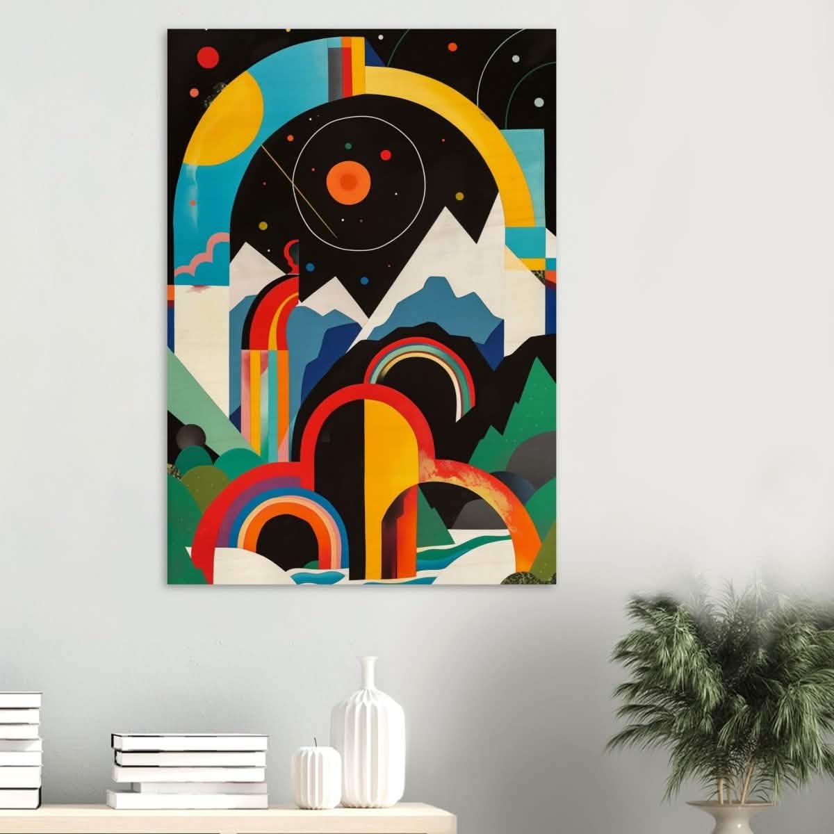 Da Vinci Abstract Wall Art - Wood Prints - 70x100 cm / 28x40″ - 20 mm