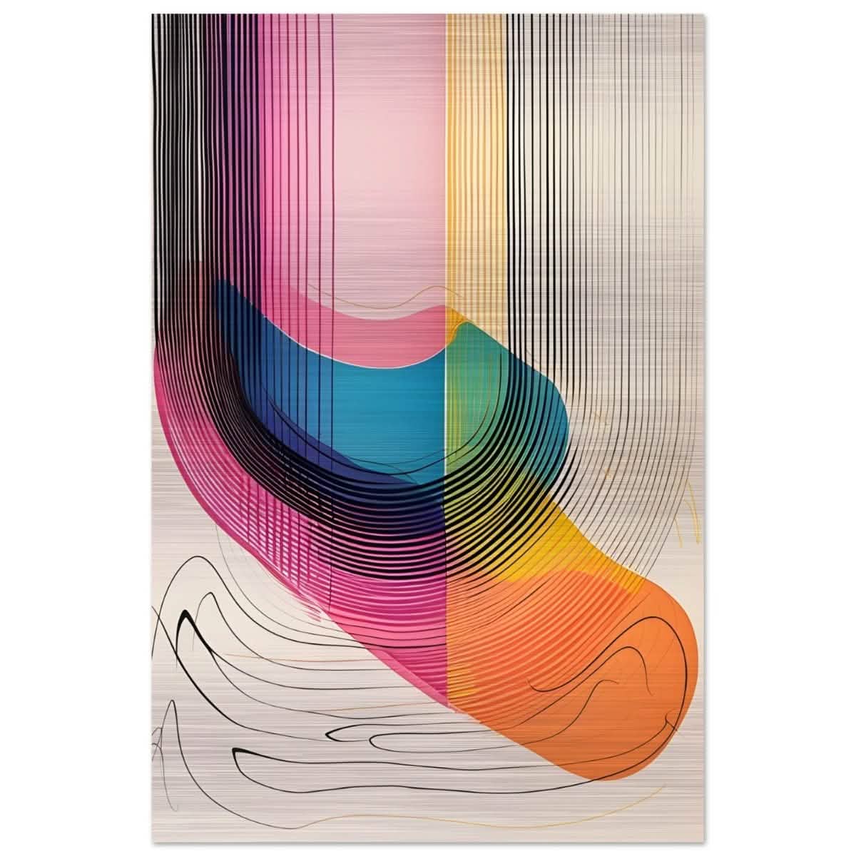 Da Vinci Abstract Wall art - Brushed Aluminum Print - 50x75 cm / 20x30″ -