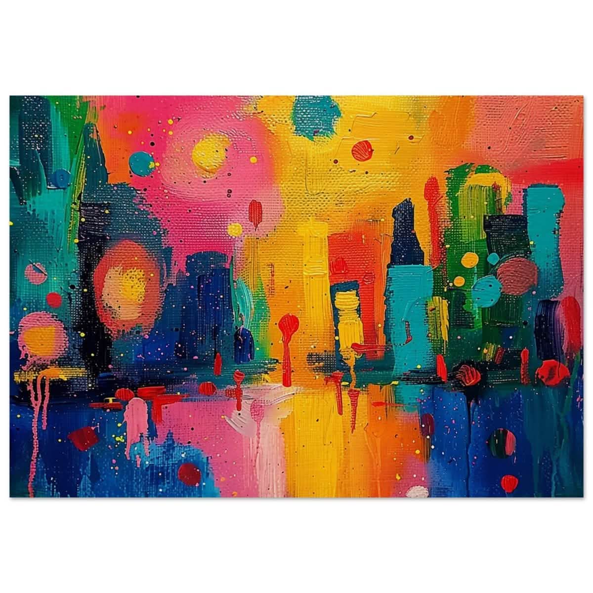 Da Vinci Abstract Wall Art - Wood Prints - 70x100 cm / 28x40″ - 20 mm