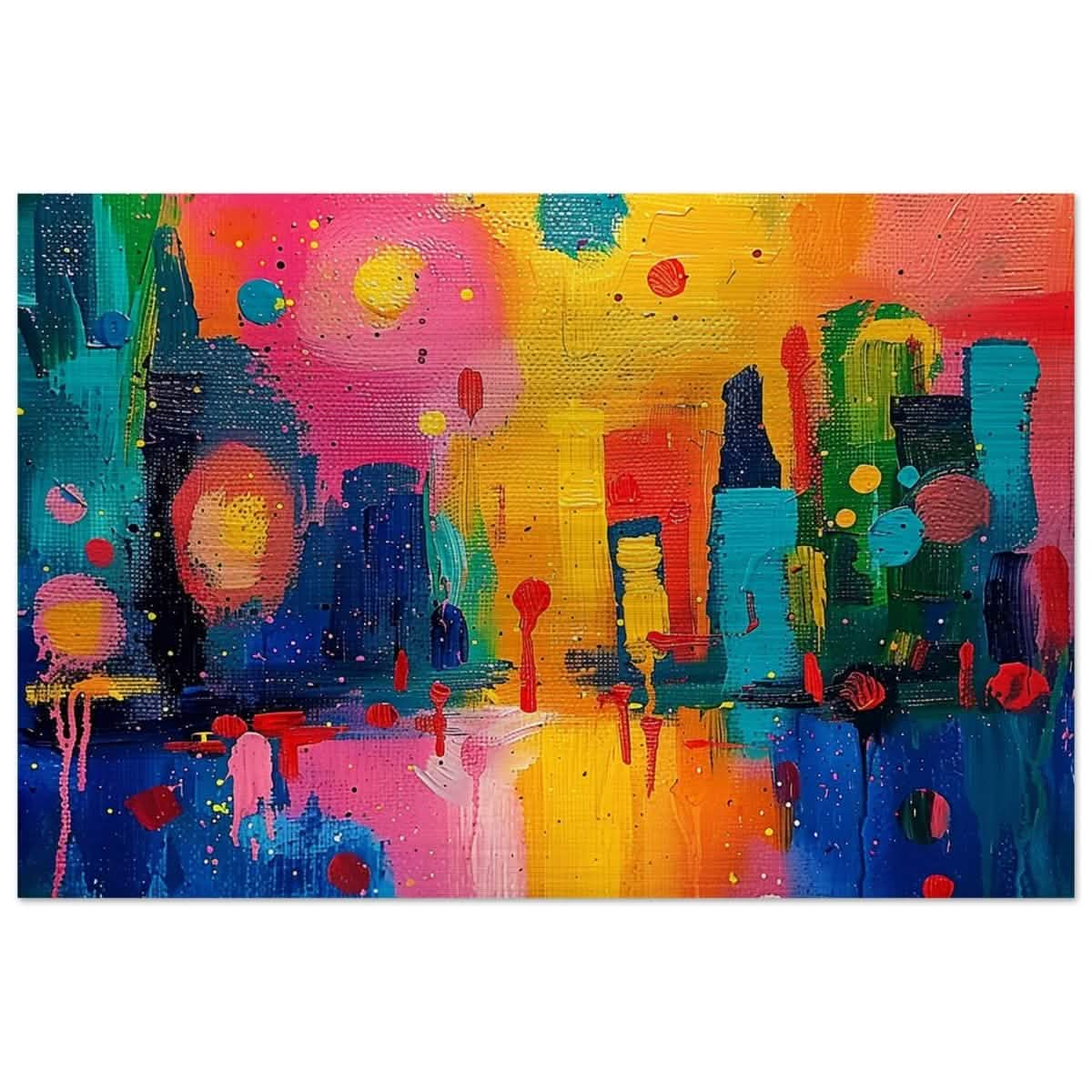 Da Vinci Abstract Wall Art - Brushed Aluminum Print - 50x75 cm / 20x30″ -