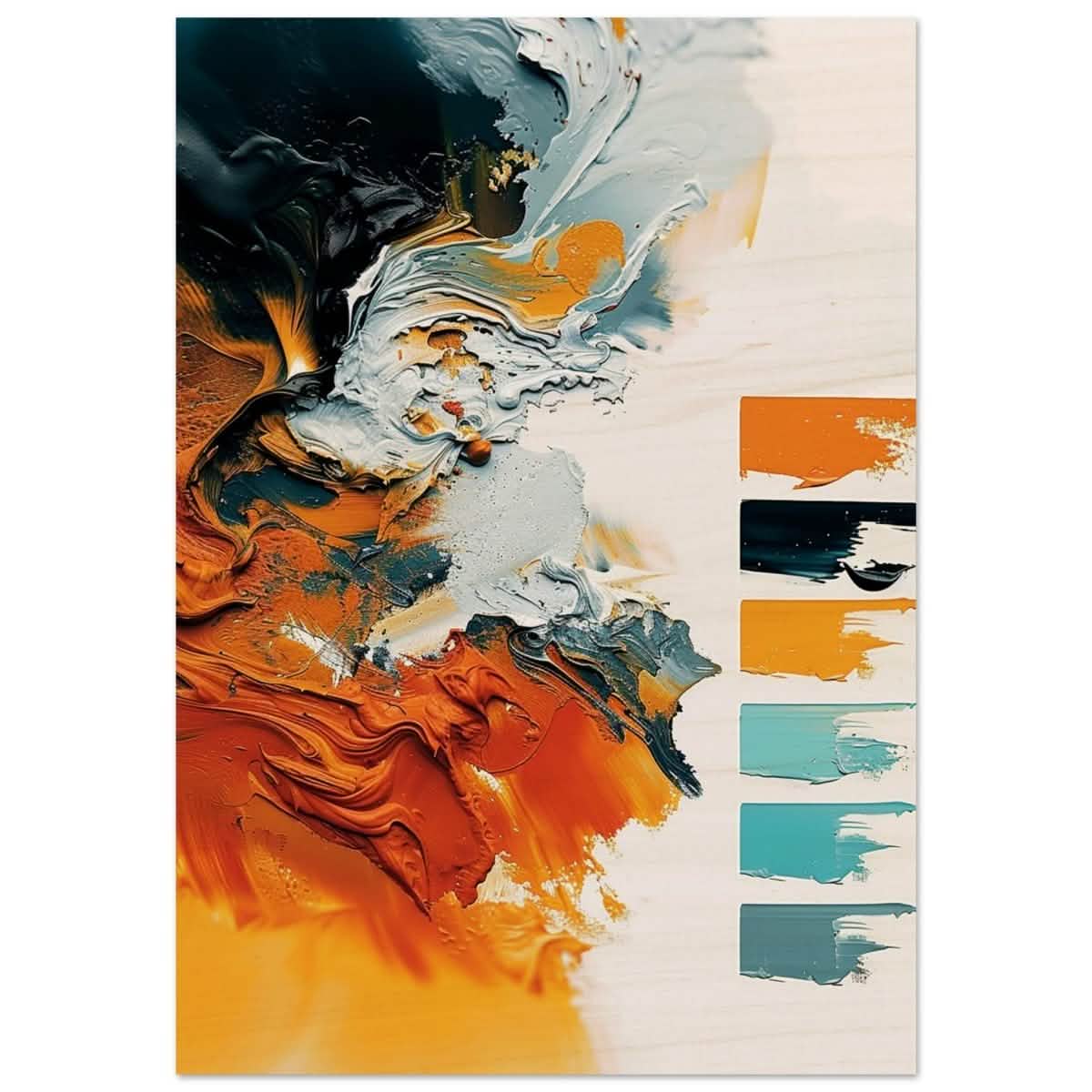 Da Vinci Abstract Wall art - Wood Prints - 60x90 cm / 24x36″ - 20 mm