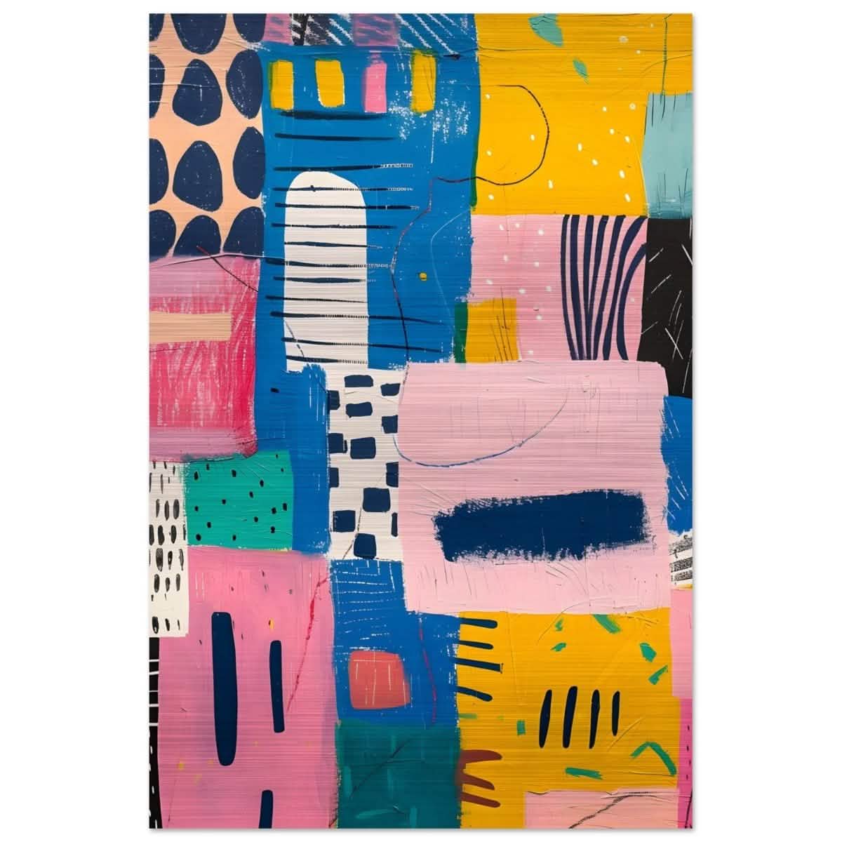 Da Vinci Abstract Wall art - Brushed Aluminum Print - 30x45 cm / 12x18″ -