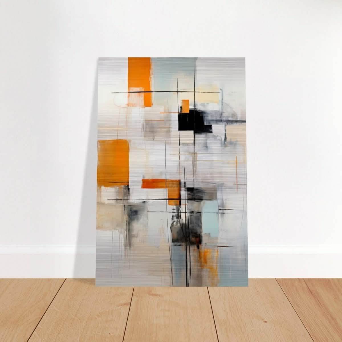 Da Vinci Abstract Wall Art - Brushed Aluminum Print - 50x75 cm / 20x30″ -