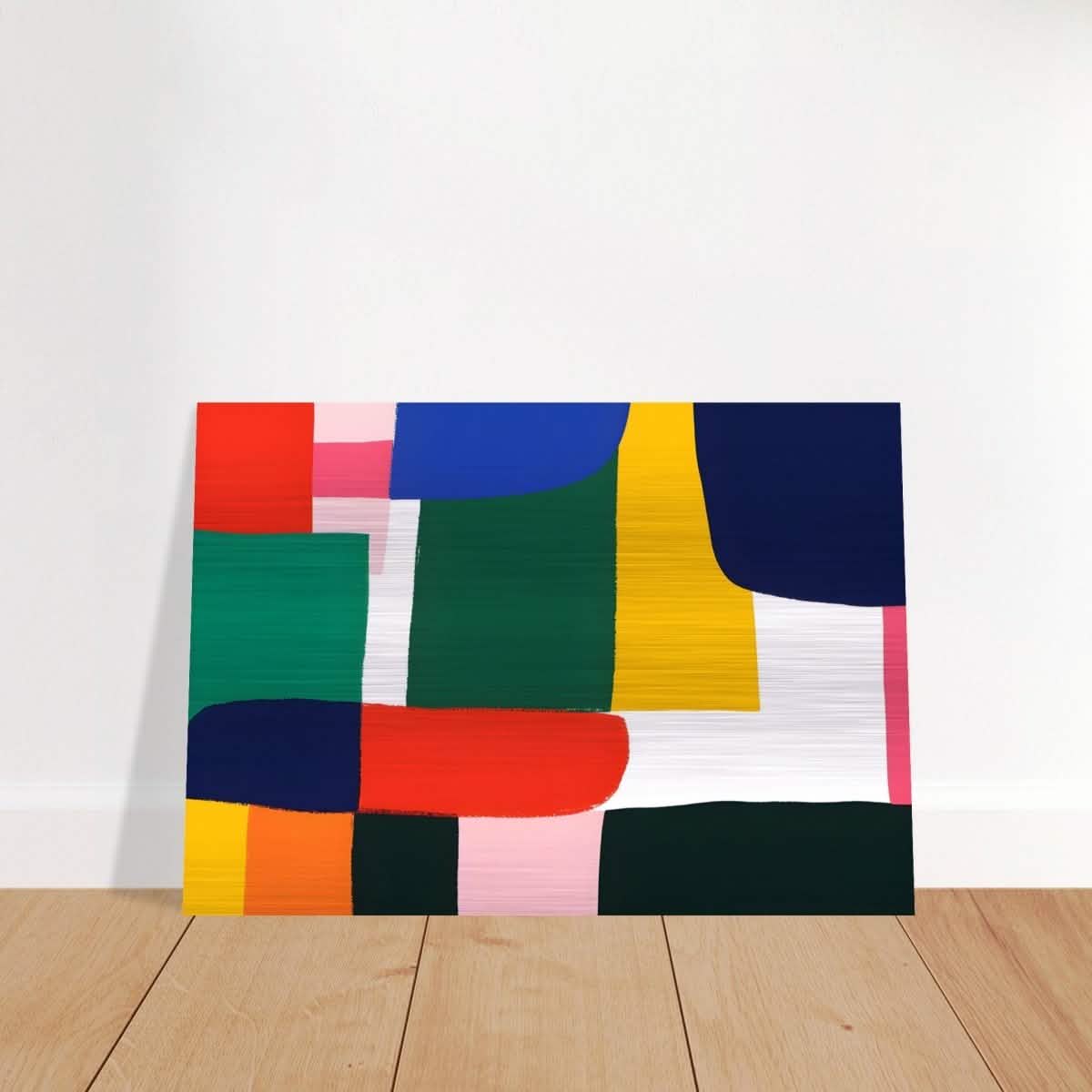 Da Vinci Abstract Wall Art - Brushed Aluminum Print - 70x100 cm / 28x40″ -