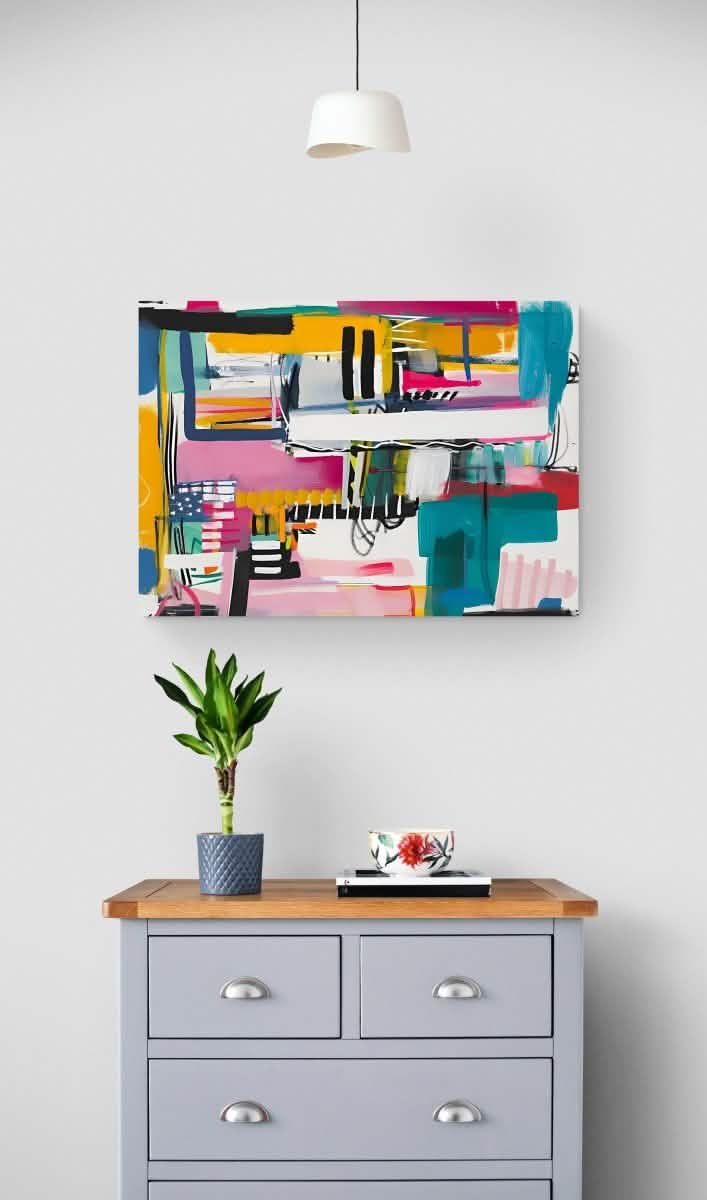 Da Vinci Abstract Wall Art - Canvas - 70x100 cm / 28x40″ - Slim