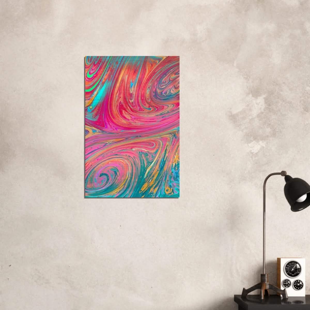 Da Vinci Abstract Wall Art - Brushed Aluminum Print - 50x75 cm / 20x30″ -