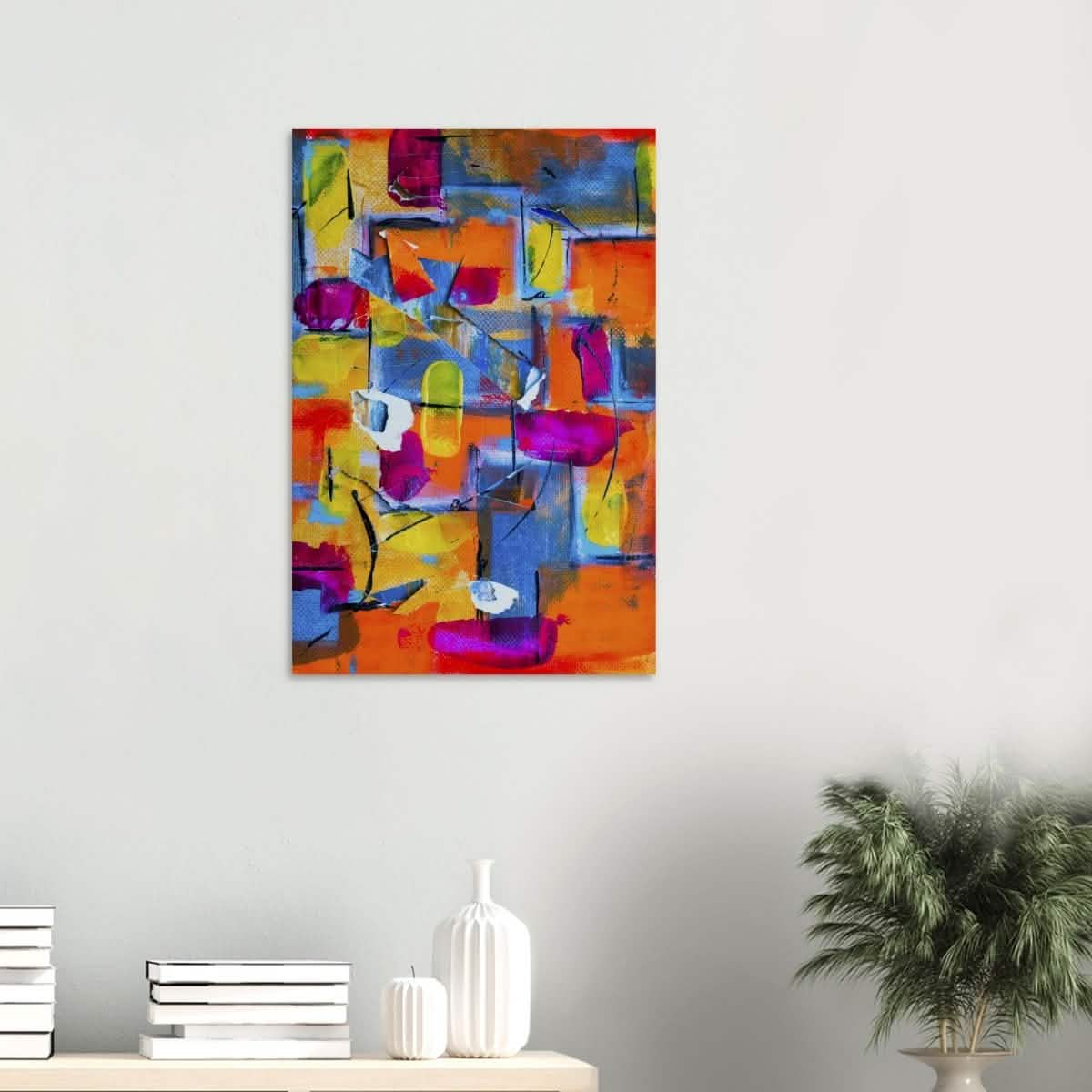 Da Vinci Abstract Wall Art - Wood Prints - 50x75 cm / 20x30″ - 20 mm