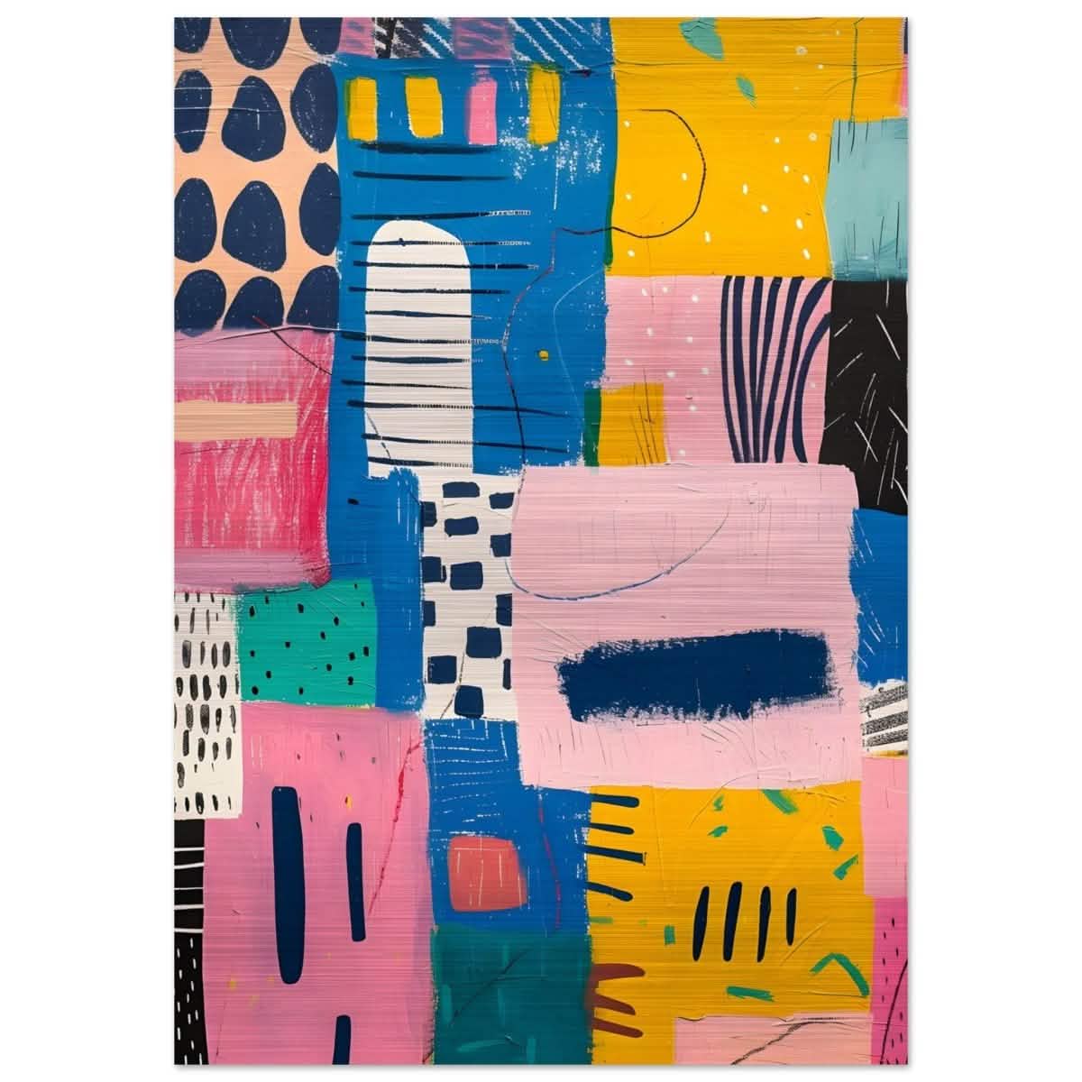 Da Vinci Abstract Wall art - Brushed Aluminum Print - 70x100 cm / 28x40″ -